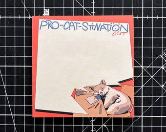 Notizblock "Pro-Cat-Stination"