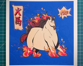 Year of the horse  - Firy illustration by DominikG