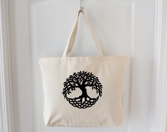 Tree of Life Tote Bag, Great Gift, Gusseted Tote