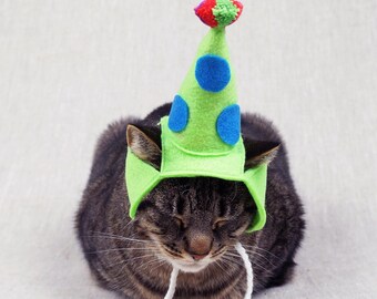 Birthday Party Hat For Cats- ANY COLOR