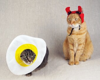 Deviled Egg Couples Costume for Cats