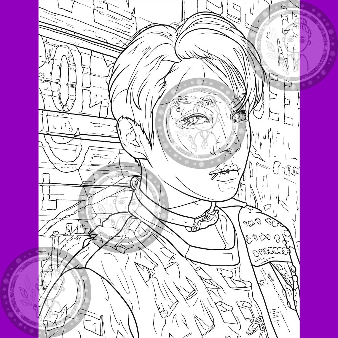 BTS Coloring Book _7 Printable Coloring Pages_hand Drawing_all Members ...