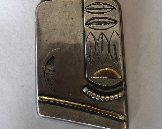 Vintage Face Necklace,  Face Jewellery, Rare design studio necklace, collector's piece.