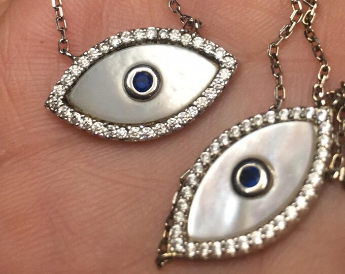 Vintage Eye Necklace and Bracelet, Sterling silver set, Eye Bracelet, Eye  Necklace, Eye Jewellery, Exquisite rare set.