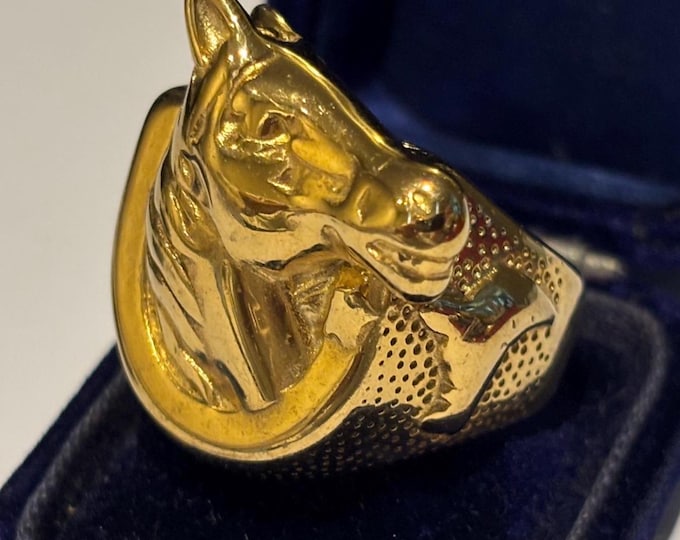 Vintage Horse Ring, Horse Jewellery, Horse Head Ring Horse Ring, Horse lover, Horse Jewellery, rare