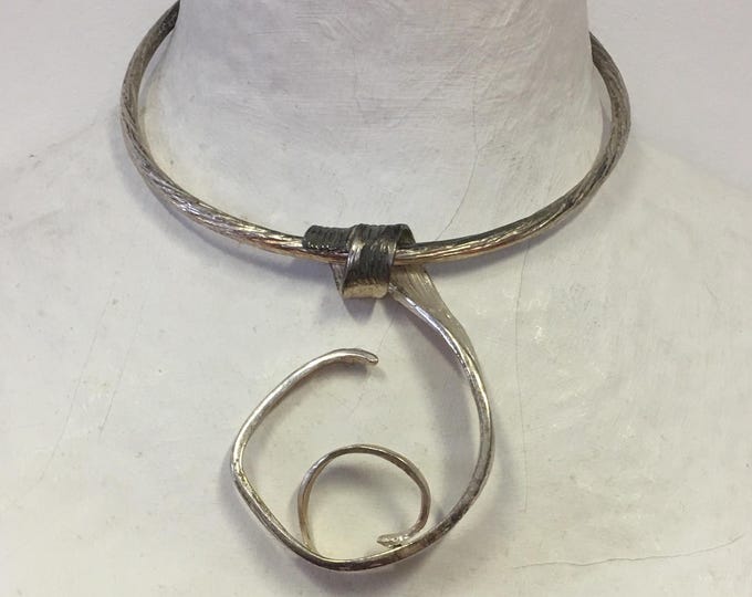 Vintage Modernist Necklace, Vintage Abstract Necklace, Vintage rare Jewellery, divine statement piece.