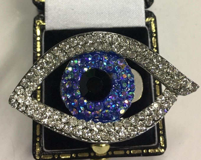 Vintage Eye Ring, Butler and Wilson Eye Jewellery, Eye design Ring,, fantastic rare ring