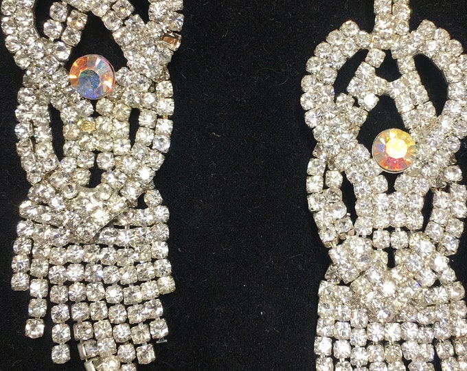 Vintage statement Earrings, Rare Costume Earrings, fabulous pair