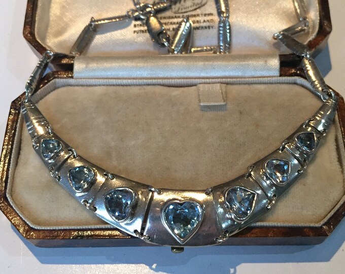Vintage Silver Heart Necklace, Vintage Silver Necklace, Silver Necklace, Sterling Silver, Heart Jewellery