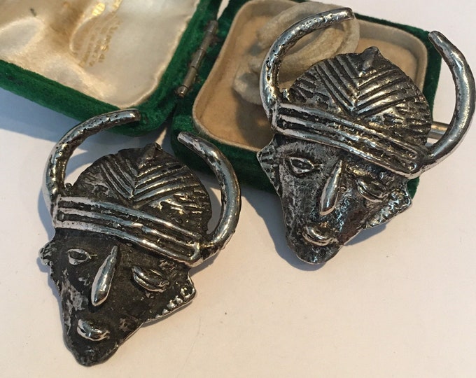 Vintage Face Earrings, Vintage Face design Earrings, Face Earrings, Face Jewellery, vintage earrings, divine earrings.