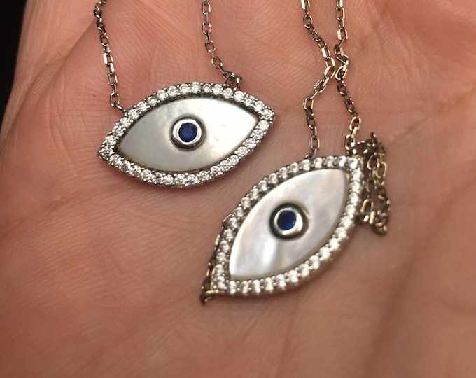 Vintage Eye Necklace and Bracelet, Sterling silver set, Eye Bracelet, Eye  Necklace, Eye Jewellery, Exquisite rare set.