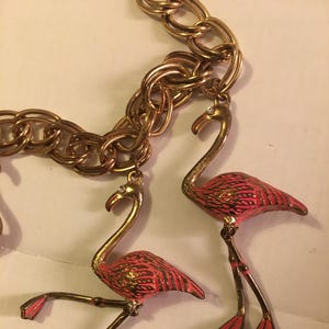 Vintage Flamingo necklace with divine design