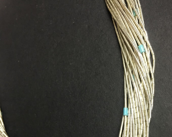 A beautiful Vintage Navaho silver necklace with fabulous design