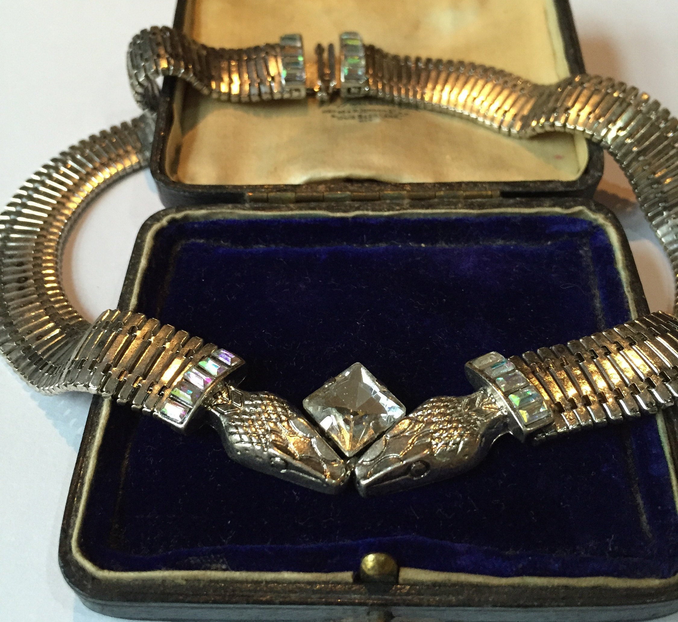 Vintage Snake Necklace, Vintage Silver Snake Necklace, Snake Necklace