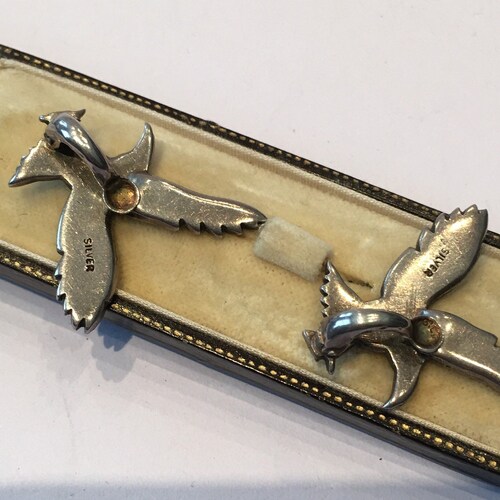 Vintage Bird Earrings, Bird earrings, Sterling Silver, Bird Jewellery, Bird design Earrings, Bird Lover, vintage earrings, rare shops design