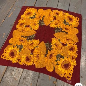 Chanel Sunflowers Scarf - Etsy