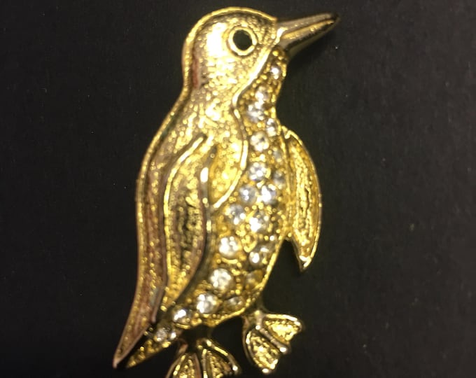Vintage Penguin brooch, fantastic Costume piece