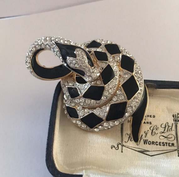 Vintage Snake Brooch, Snake Brooch, Snake jeweller