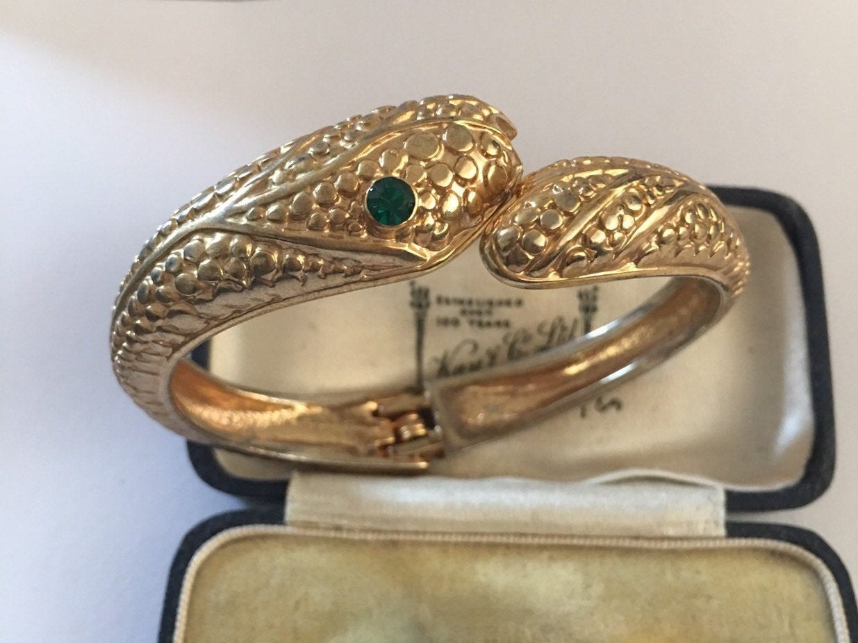 Vintage Snake Bracelet, Costume Snake Bracelet, Snake Jewellery
