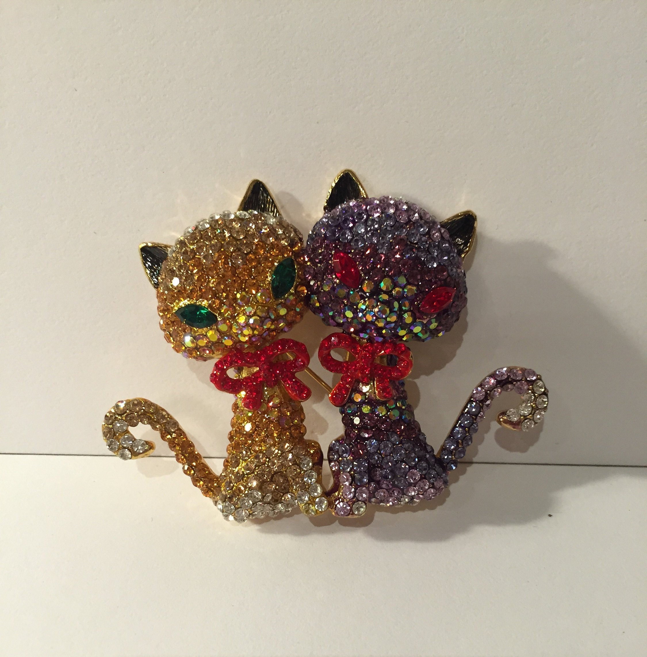 Cat Brooch, Vintage Cat Brooch, Butler and Wilson cat Brooch, Cat