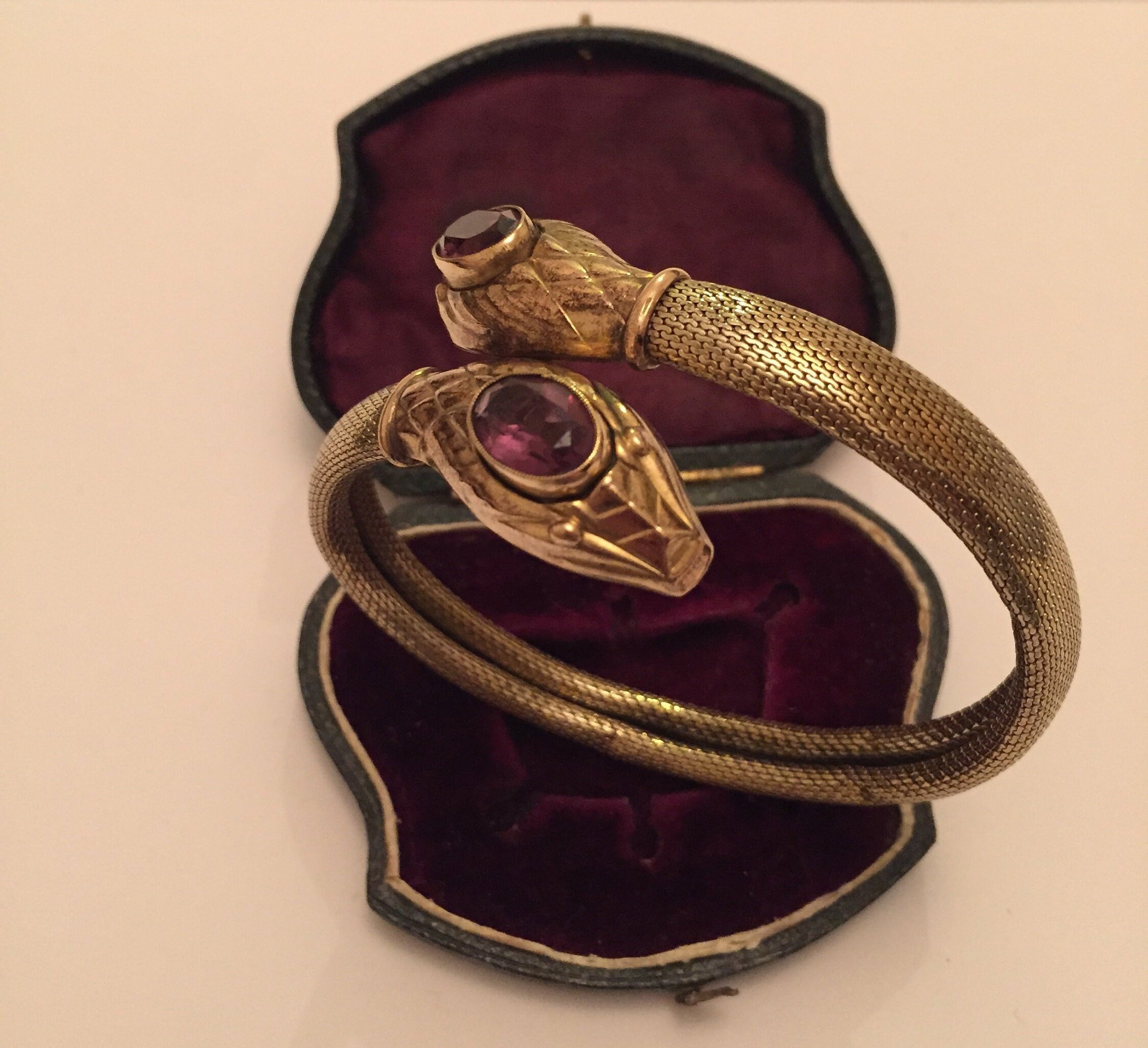art deco snake bracelet