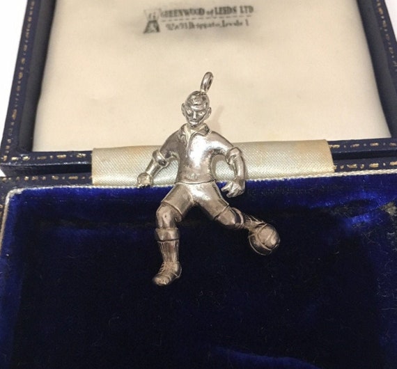 Vintage Football Charm, Vintage Football Pendant,