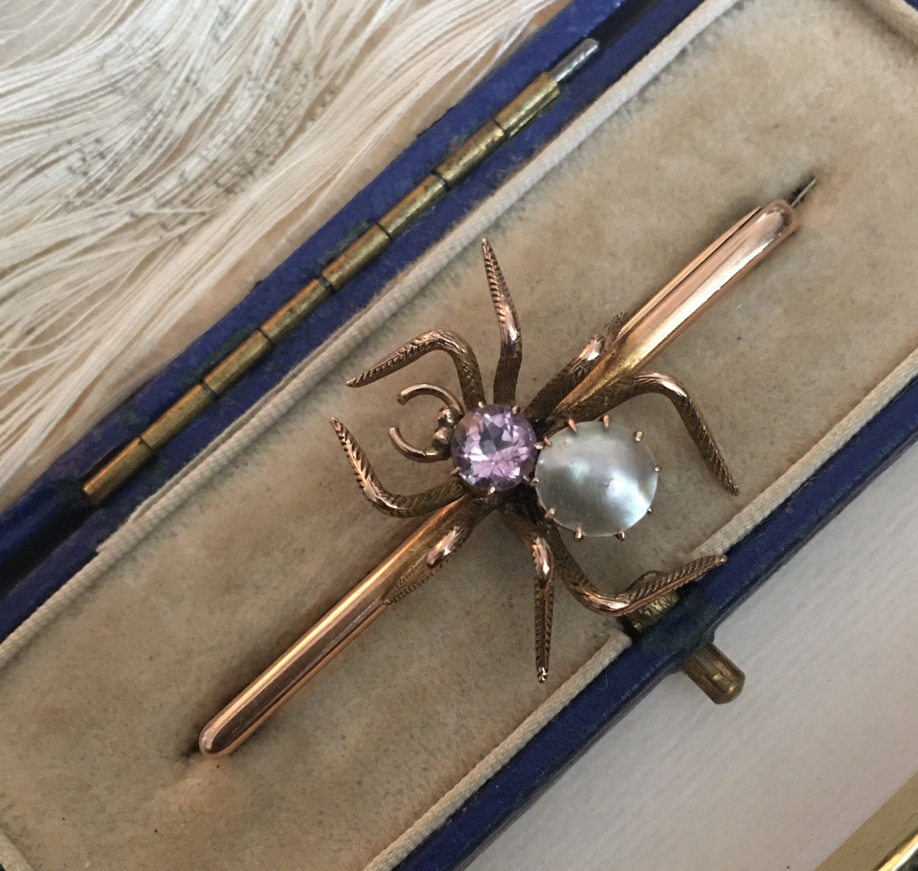 Vintage Spider Brooch, 9 Ct Spider Brooch, Spider Jewellery, 9 Ct