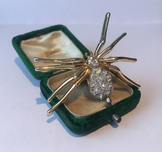 Vintage Spider Brooch, Spider Brooch, Spider Pin,
