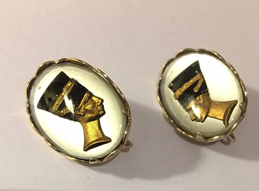queen nefertiti gold earrings