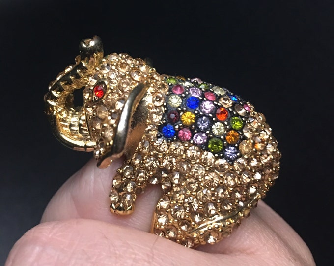 Buy Vintage 925 Sterling Silver Filigree Elephant Ring Online in India -  Etsy