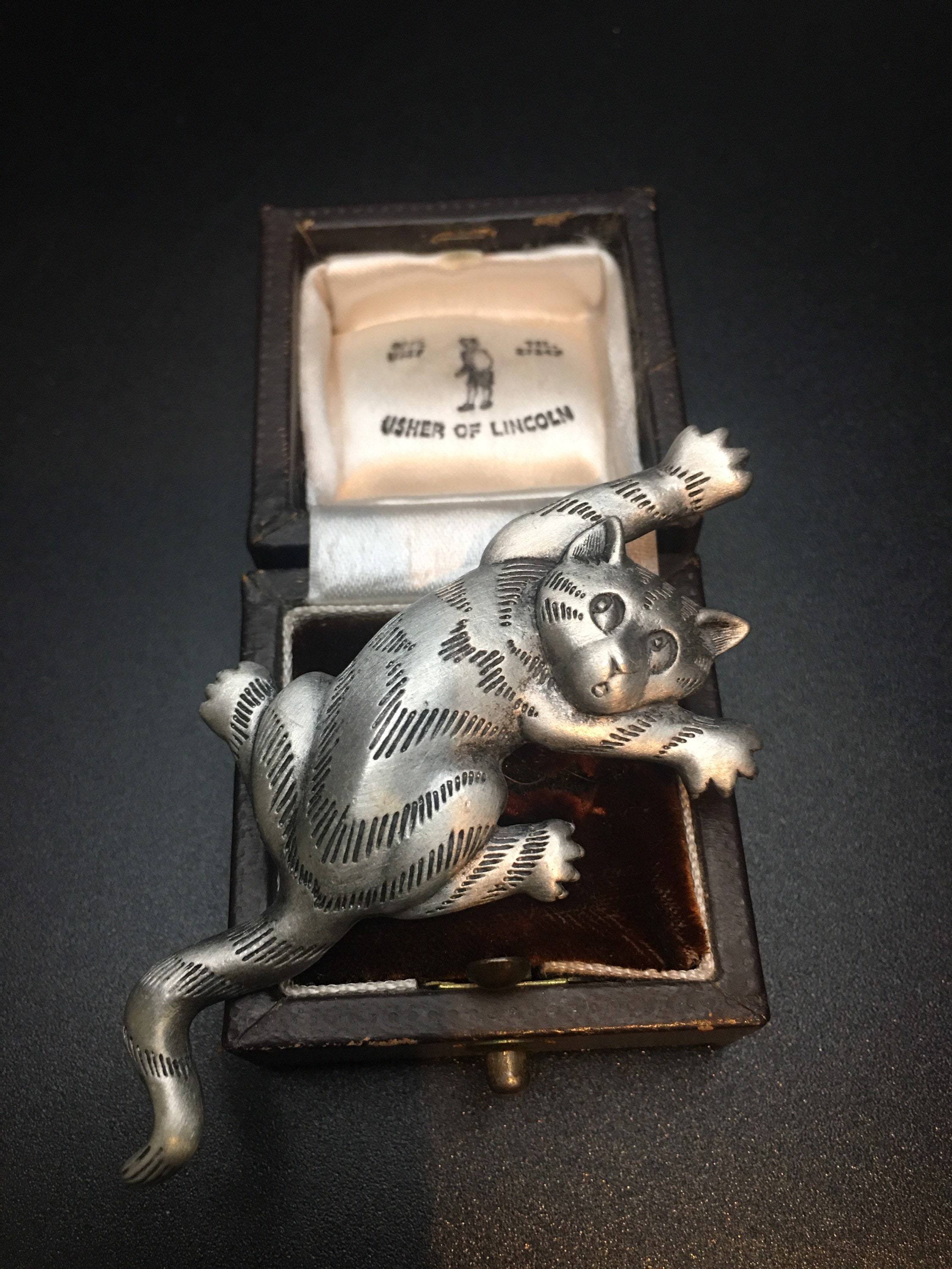 Vintage Cat Brooch Cat Brooch Cat Jewellery Rare Cat Etsy