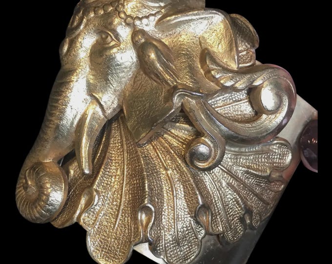 Vintage Elephant Bracelet,  Rare magnificent design