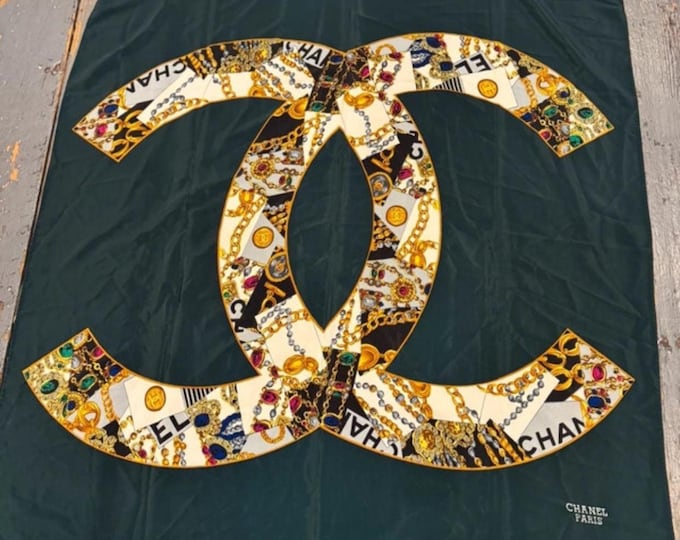Vintage rare Chanel scarf with divine design