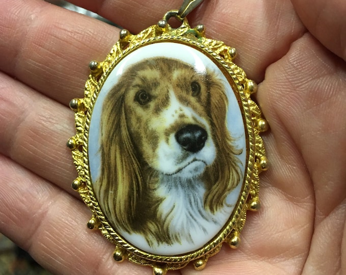 Vintage Dog Pendant, Dog Necklace, Dog Pendant, Animal Jewellery, Vintage Dog Necklace, Dog Jewellery,  Dog Lover, divine.