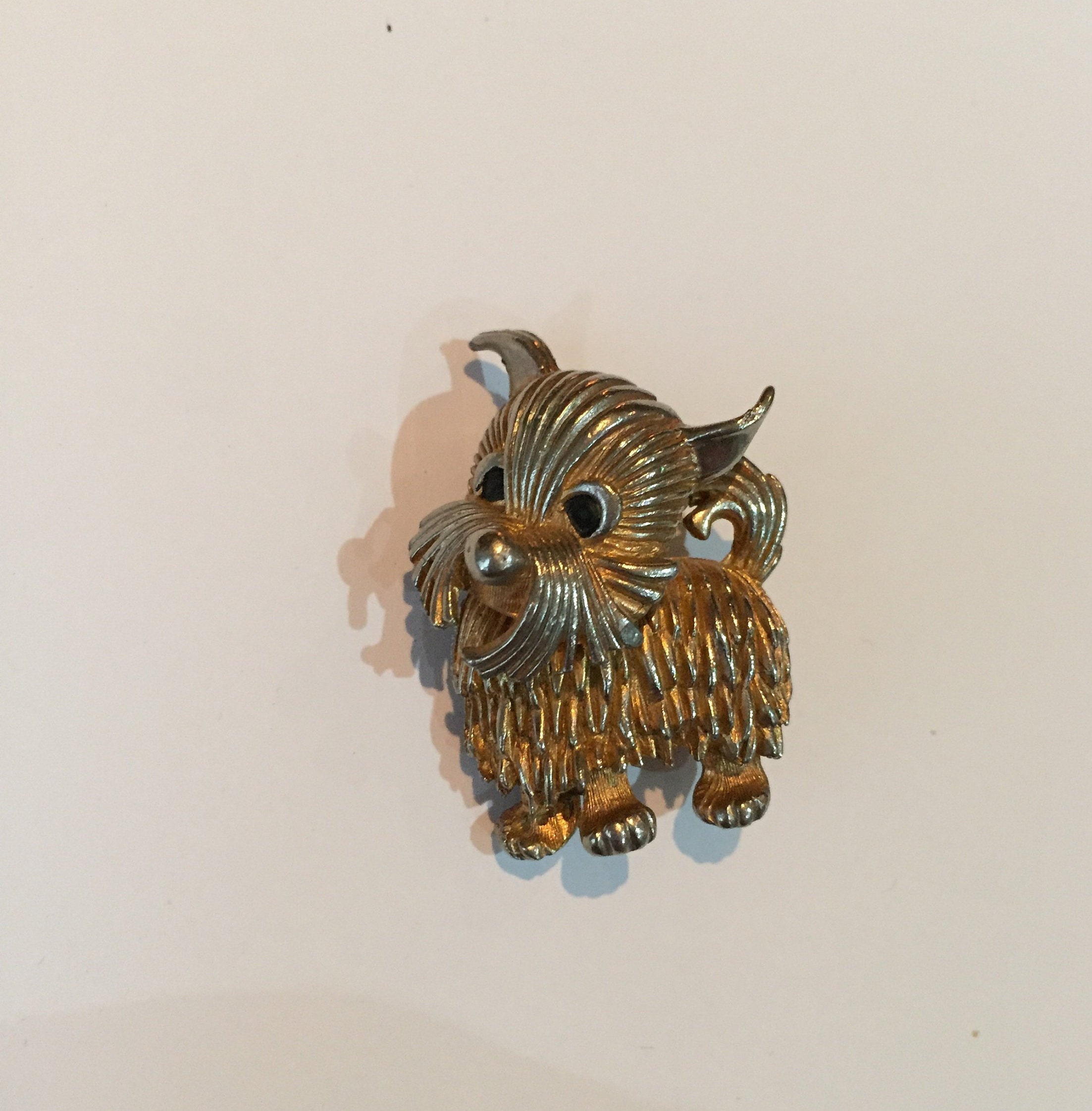 Vintage Dog Brooch, Dog Brooch, Vintage brooch, Dog jewellery, Dog design pin, fantastic piece