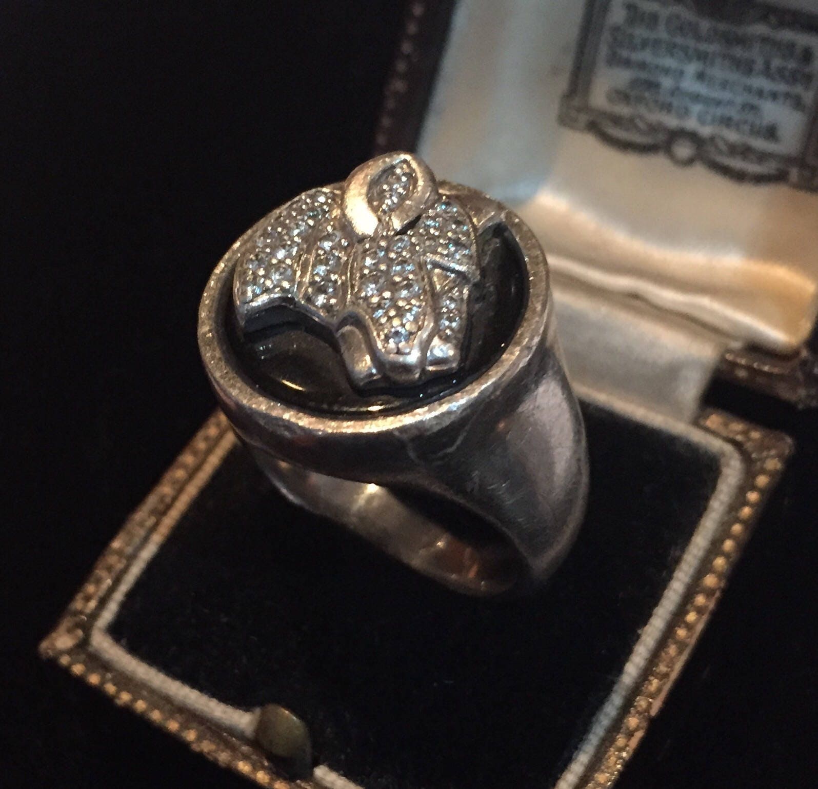 Silver Panther Ring, Vintage Silver Panther Head ring, Designer Panther ...