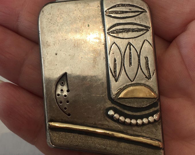 Vintage Face Necklace,  Face Jewellery, Rare design studio necklace, collector's piece.