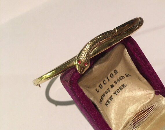 SOLD SOLD Snake Bracelet, Gold Snake Bangle, Snake