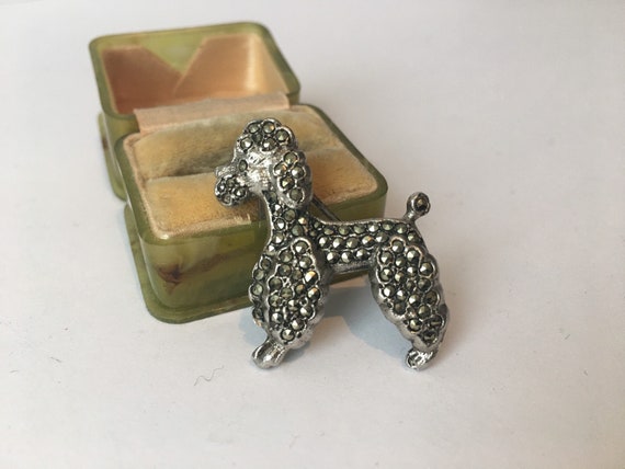 Vintage Poodle Brooch, Poodle Brooch, Poodle Pin,