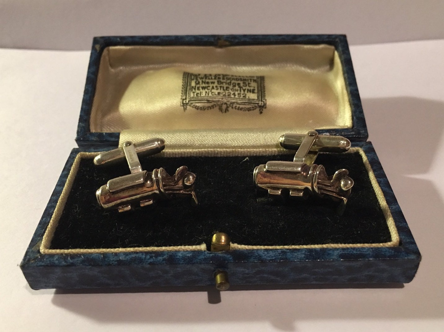 Vintage Golf Cufflinks ,Golf Cufflinks, Sporting Cufflinks, Sterling