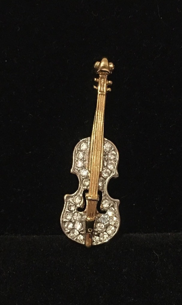 Vintage Violin Brooch, Violin Jewellery, attwood and sawyer pin, Violin ...