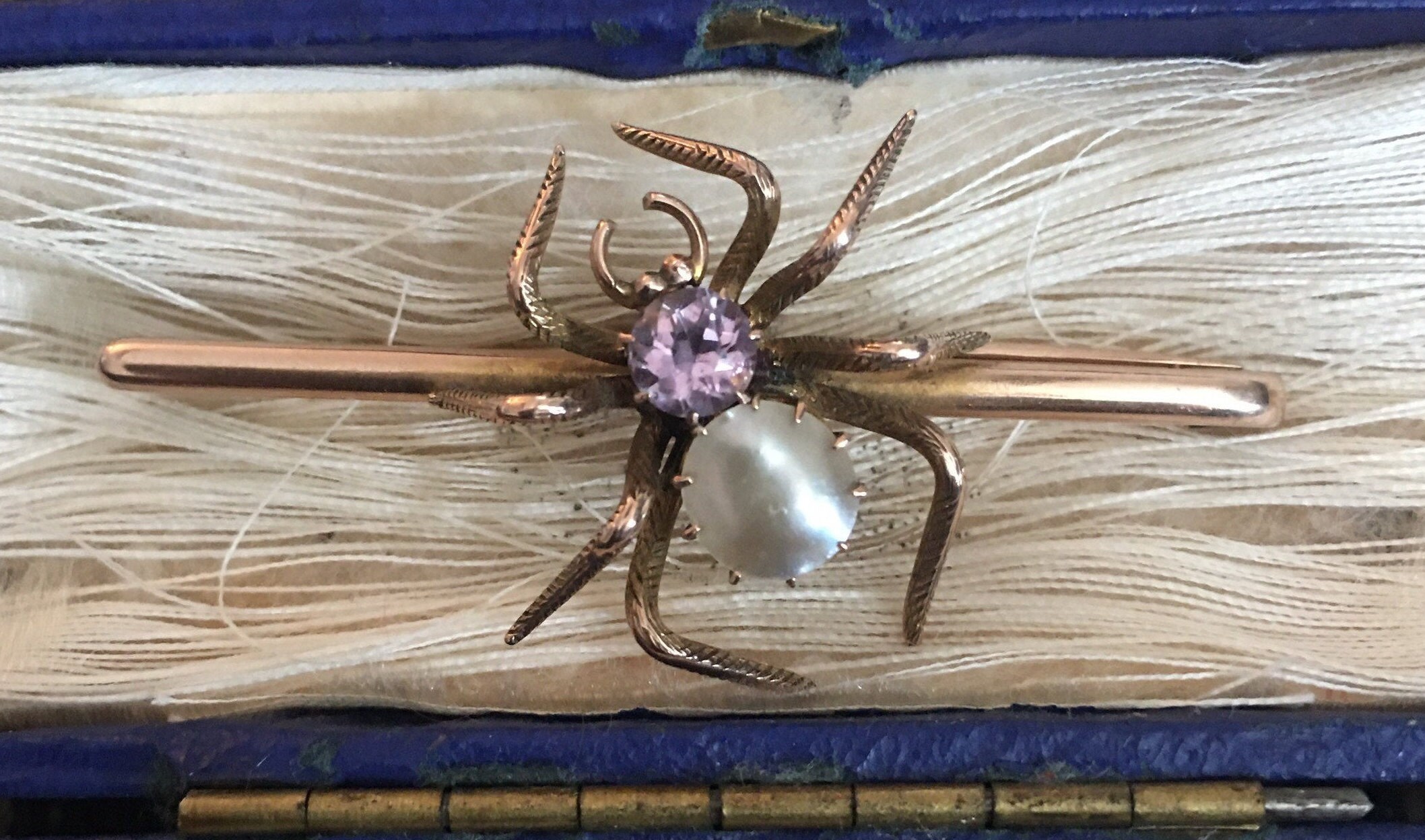 Vintage Spider Brooch, 9 Ct Spider Brooch, Spider Jewellery, 9 Ct