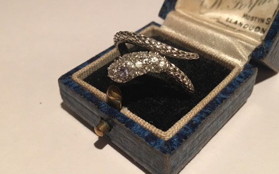 Vintage Snake Ring, Silver Snake Ring, Snake Ring,