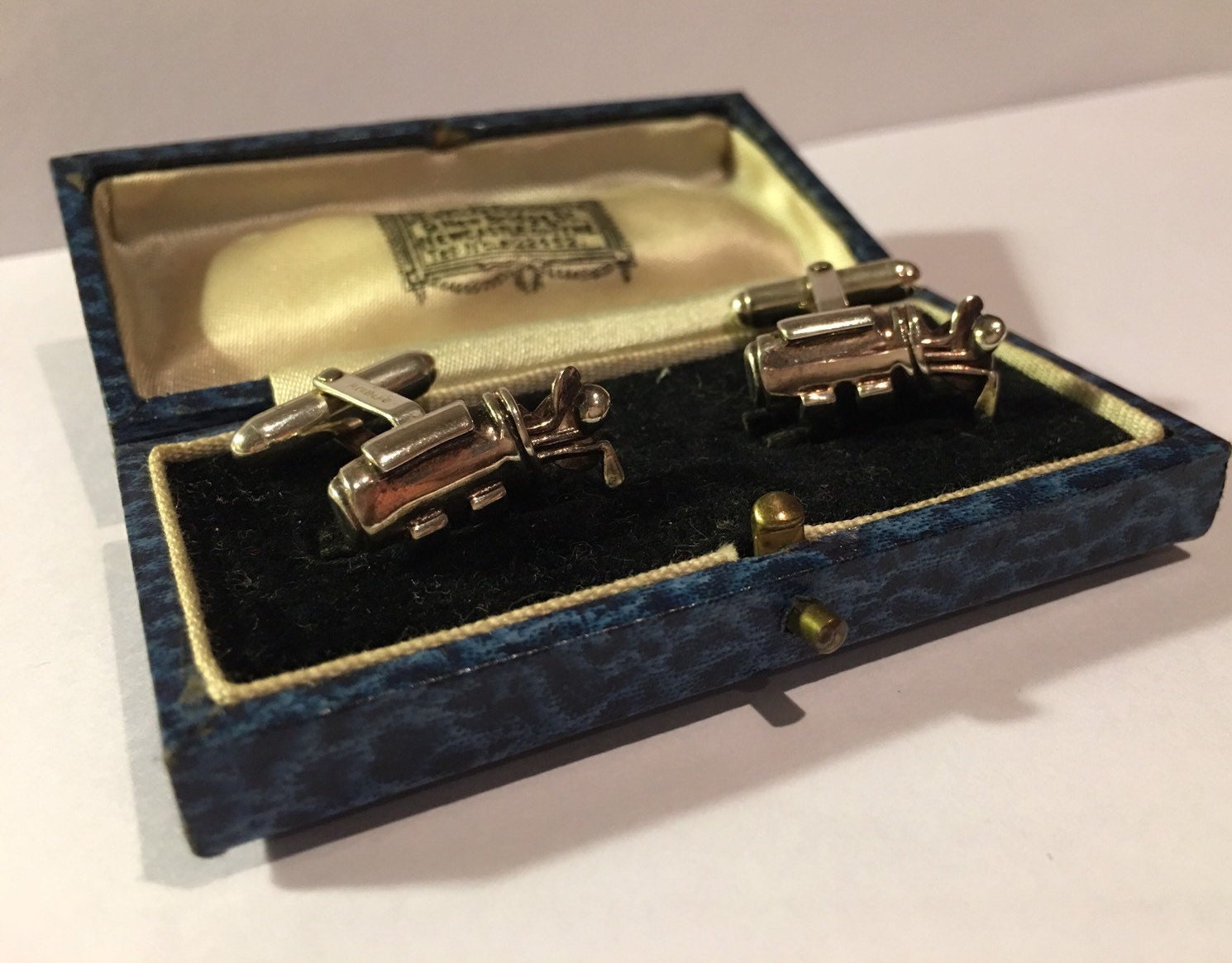 Vintage Golf Cufflinks ,Golf Cufflinks, Sporting Cufflinks, Sterling