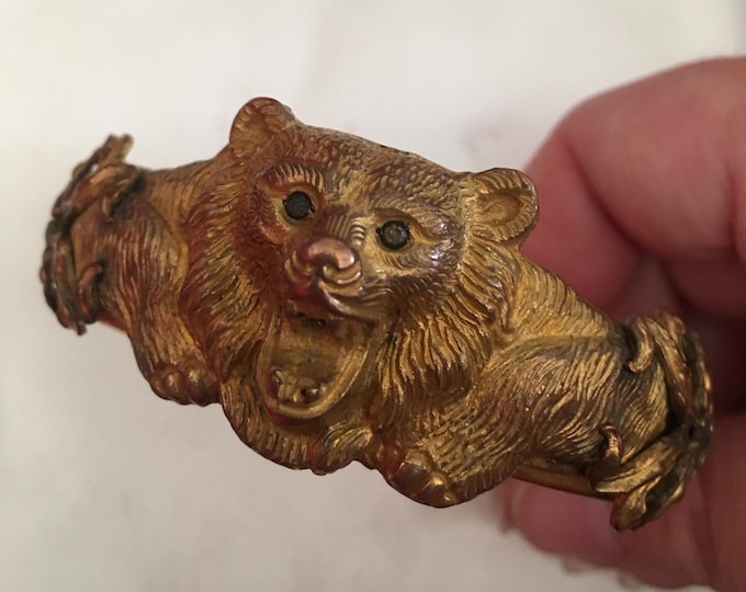 Cool victorian bear bangle