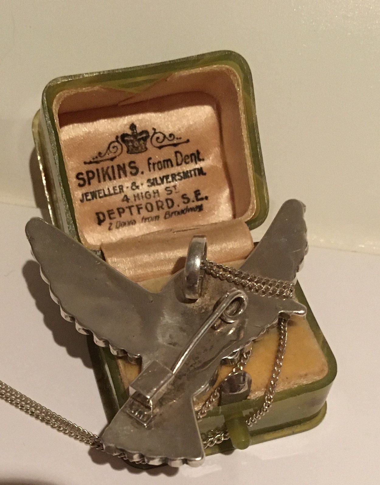 Vintage Bird Necklace, Silver Bird Pendant, Bird Necklace, Bird Pendant