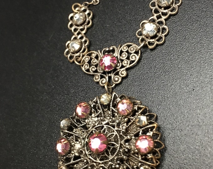 Vintage Necklace, Czech necklace, Czech Jewellery, Statement Jewellery, fantastic rare piece