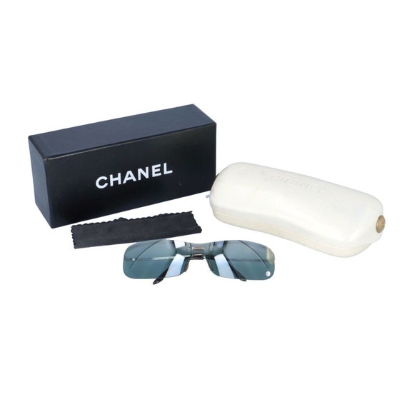 【美品】 CHANEL シャネル リムレス サングラス メタルフレーム 4043 Vintage Chanel Rimless Sunglasses, Grey Mirrored Lens, Model 4043