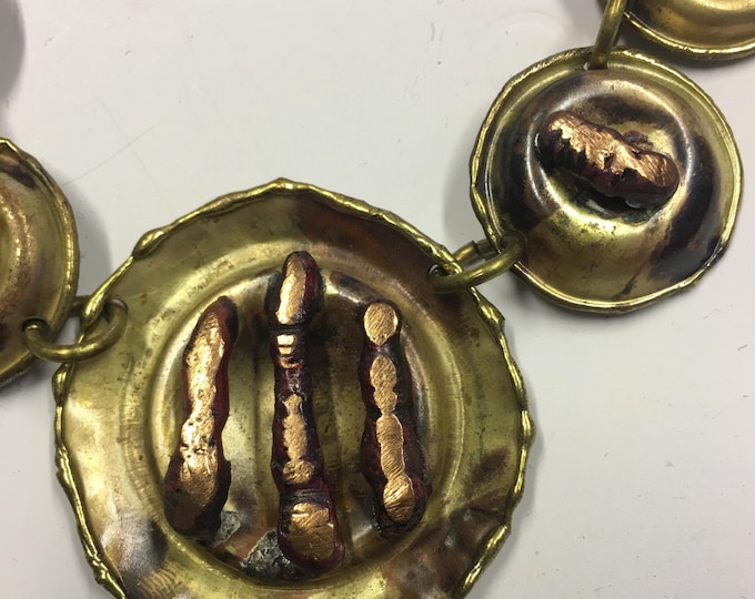 A beautiful Vintage artisan Necklace with fabulous design.