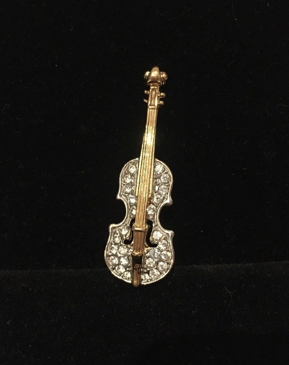 Vintage Violin Brooch, Violin Jewellery, attwood and sawyer pin, Violin ...